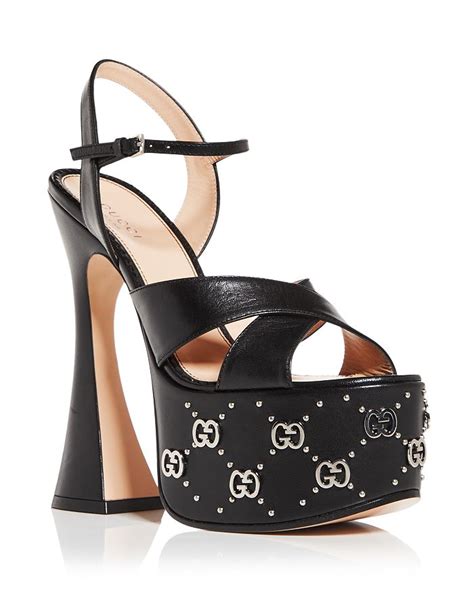 gucci platform shoes for women|gucci high heels platform.